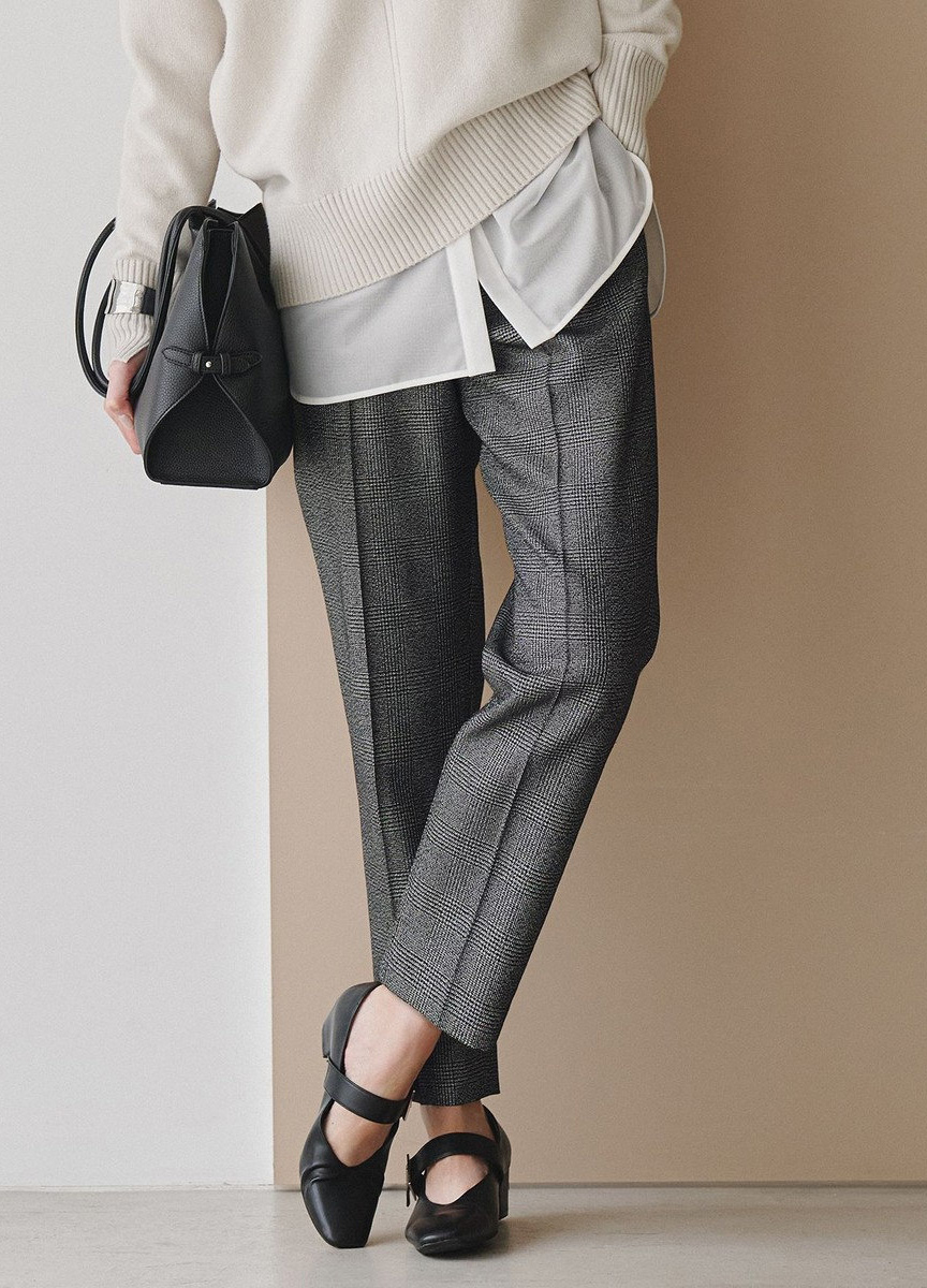 混毛質感鬆緊美腳褲